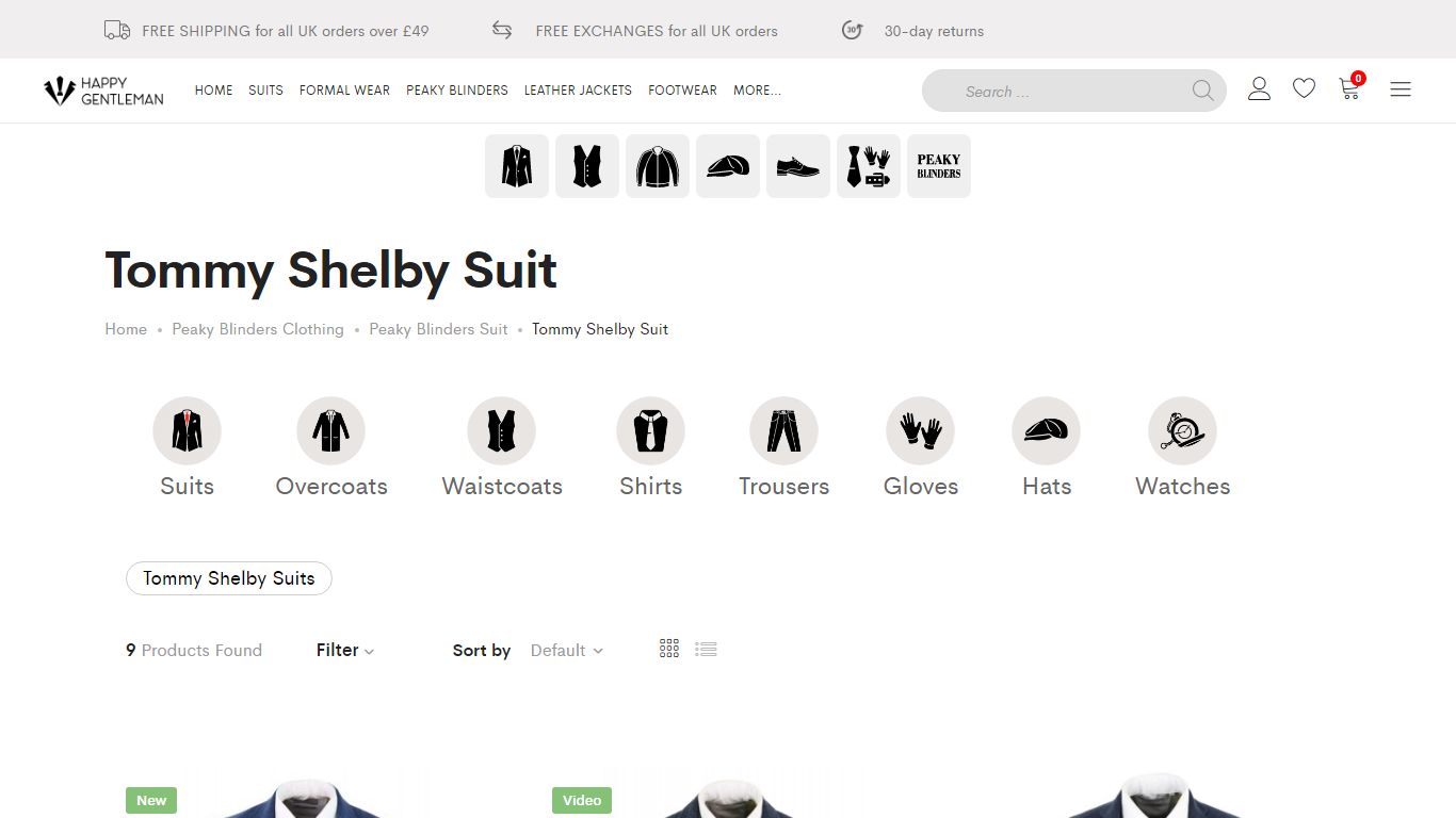 Tommy Shelby Suit : Buy Online - Happy Gentleman
