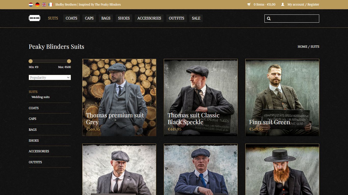 Peaky Blinders Suits | Shelby Brothers store